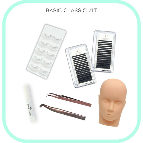 basic trial classic kit for eyelash extension training