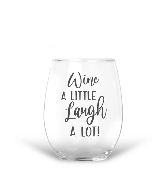 15 oz Etched Wine Glass Relax & Accept The Crazy – Artsy Niche Creations