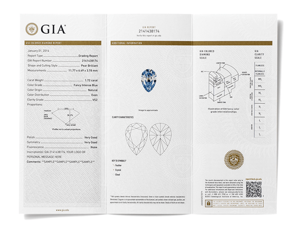 Calico - Colour Diamond Certificate GIA