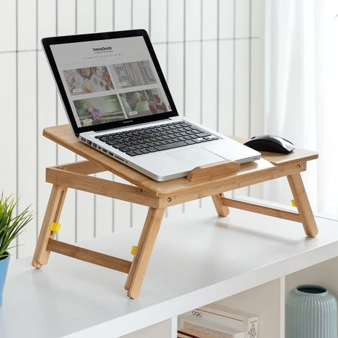 Removable bamboo desk