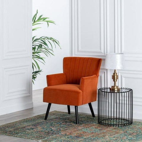 Fauteuil terracotta pour l'été