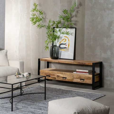 Mueble de televisión estilo loft