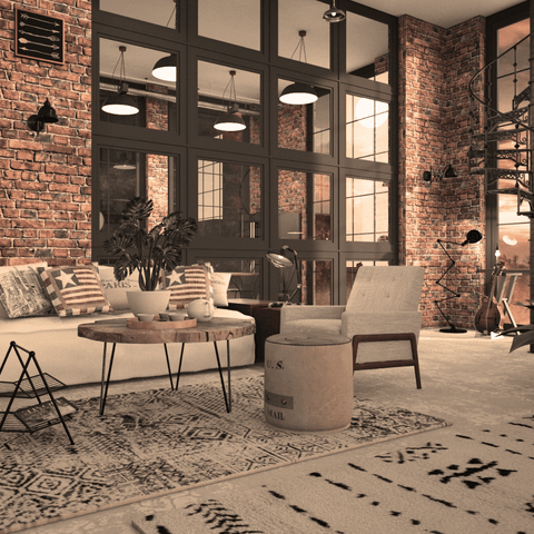 Meubles pour décoration style loft