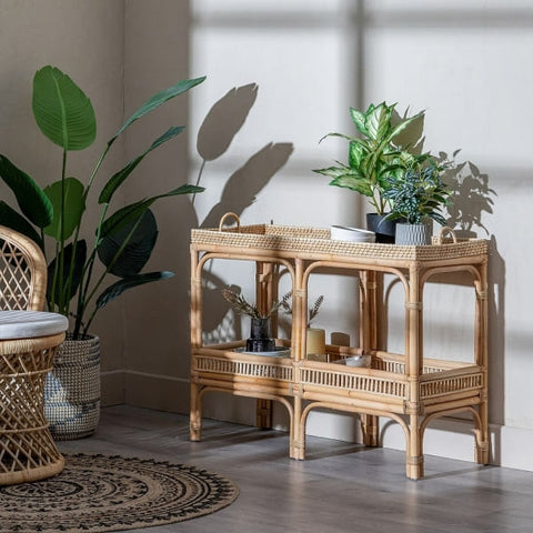 Balinese Rattan Console