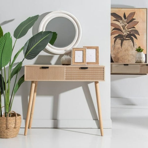 Console en bois ethnique