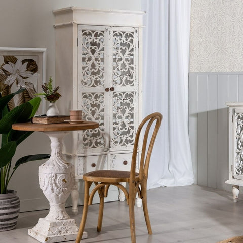 Grand Présentoir design Shabby Chic Blanc