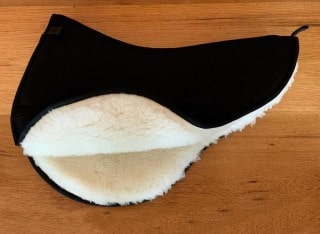 Freeform Fleece Saddle Pad - Classic Shortback size - with fleece lining folded up