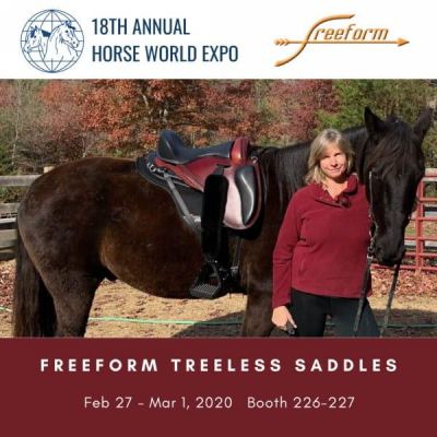 Freeform Treeless Saddles is exhibiting at the 2020 Horse World Expo in Harrisburg PA.