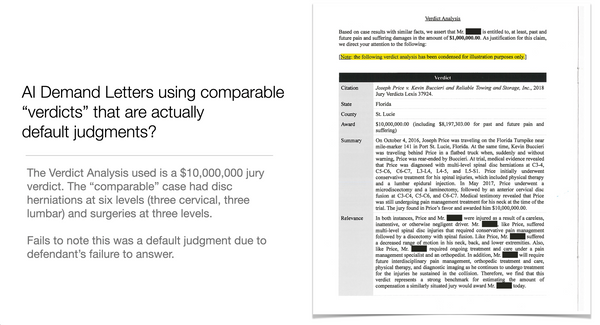 EvenUp Comparative Settlement Demand Letter