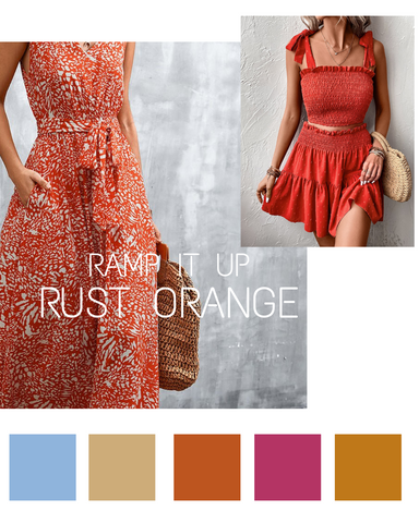 rust orange fashion trend