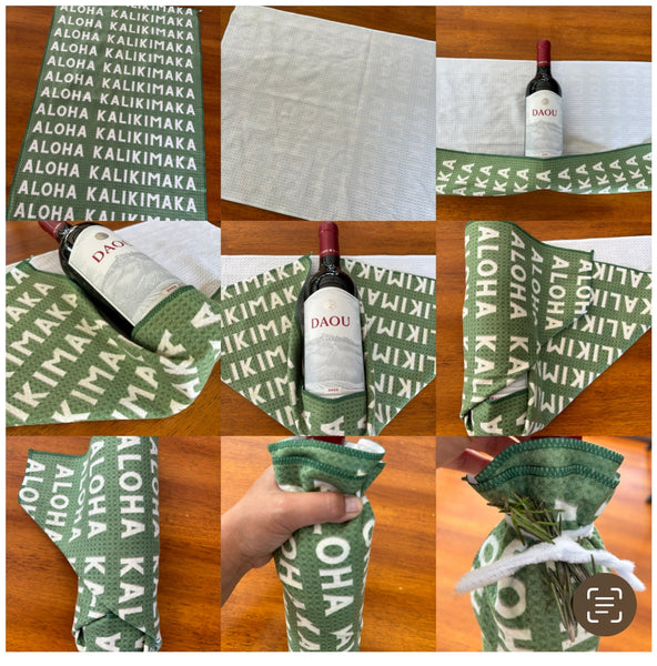 Gift Wrap a Kitchen Towel with Global Village Kailua