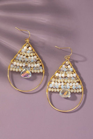 teardrop statement earrings