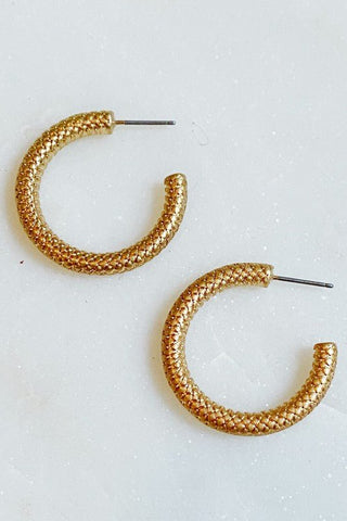 gold hoop earrings