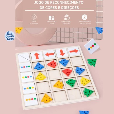 Jogo pareamento das cores, associe as cores, montessori - Grimm Toys