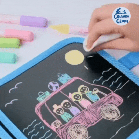 Livro de Desenhos Reutilizável: para crianças criativas