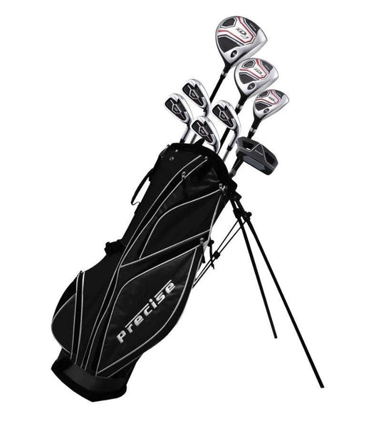 Precise Top Line Men's Right Handed M5 Golf Club Set Black/Red
