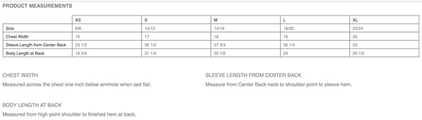 Sizing Chart For Hoodie