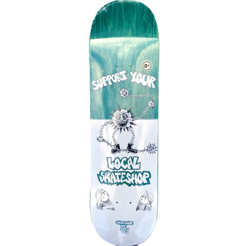 DLX Mike Gigliotti LIMITED Shop Day Deck Teal 8.25" – Anchors Skateshop
