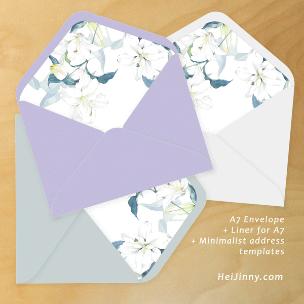 Print Your Own Design A7 Euro Flap Envelope Liner