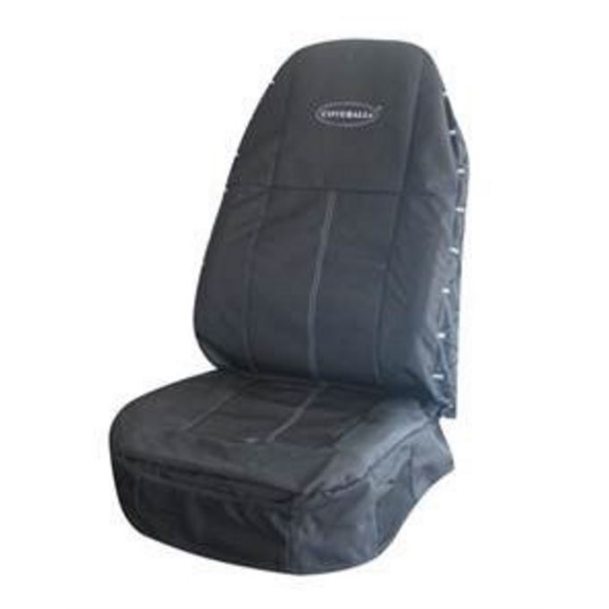 Coverall Universal High Back Truck Seat Protective Cover - Black