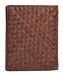 Woven Slim Wallet/Note Case for men in genuine leather. Lebanz India