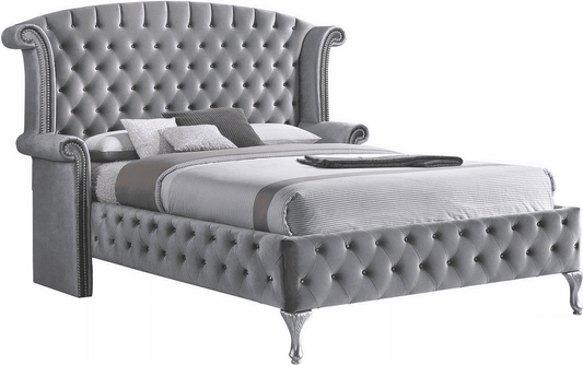 Charmax USA Beds B8026 Queen Upholstered Bed (Queen) from R