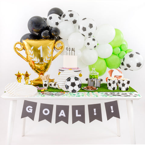 football party box accessories balloons