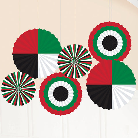 UAE paper fan decorations