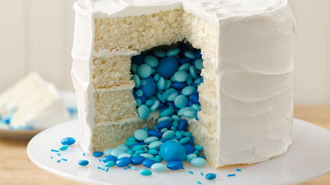 gender reveal cake