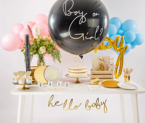 gender reveal balloon