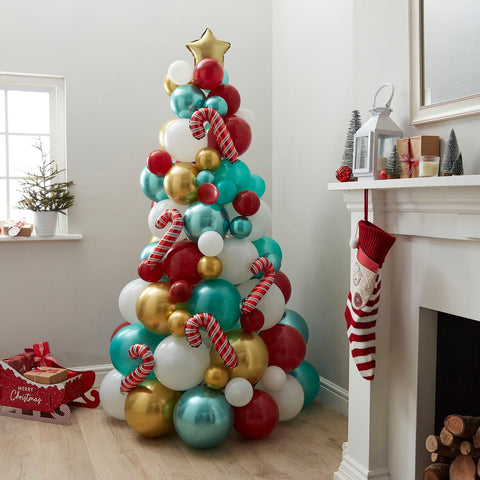 novelty cane balloon christmas tree 