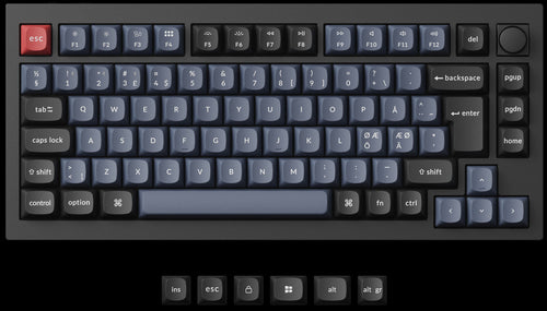 Keychron Q1 Pro QMK/VIA 75% layout wireless custom mechanical keyboard ISO layout