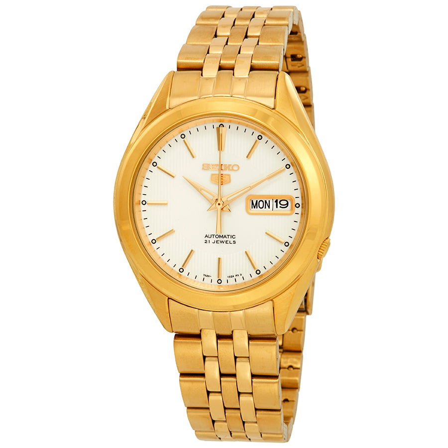Seiko 5 Automatic Gold Tone Men's Latest Watch SNKL26 K1 - US SPORT WATCHES  INC