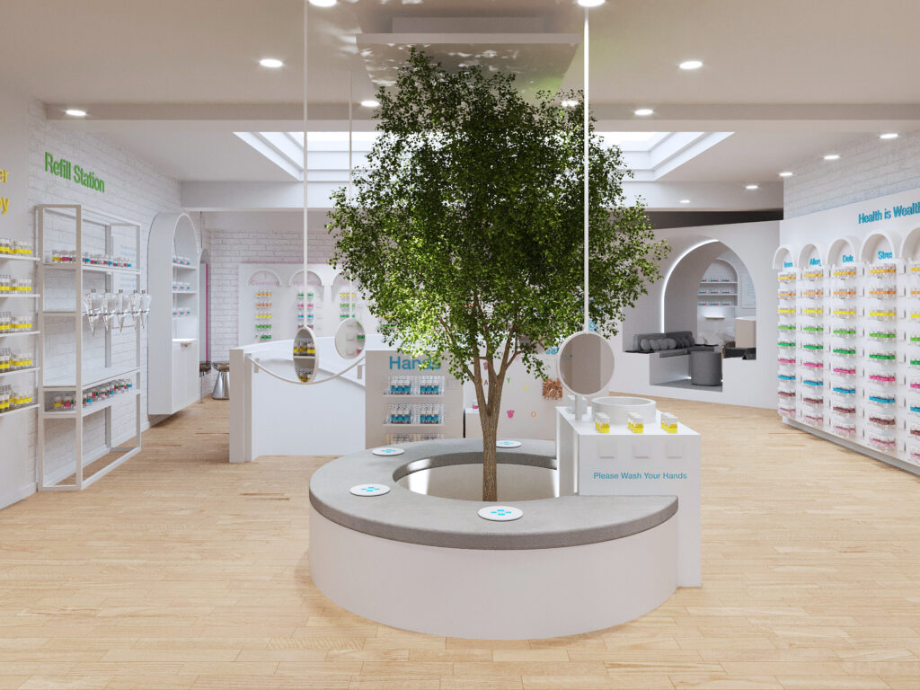 Organic Pharmacy's retail location on Marylebone High Street