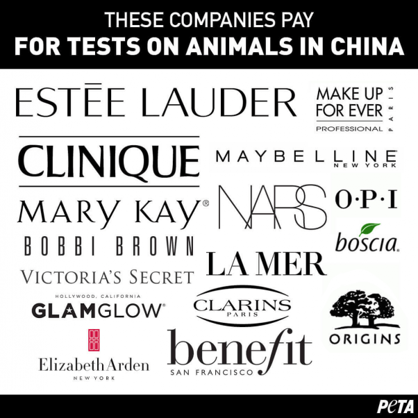 Companies that test on animals in China