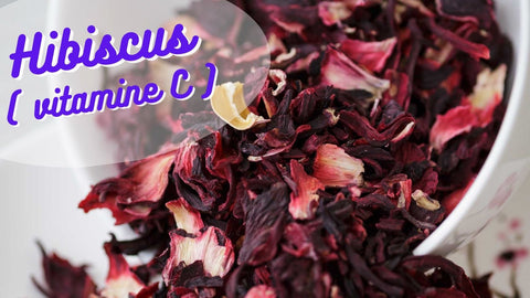 dried hibiscus leaves in infusion