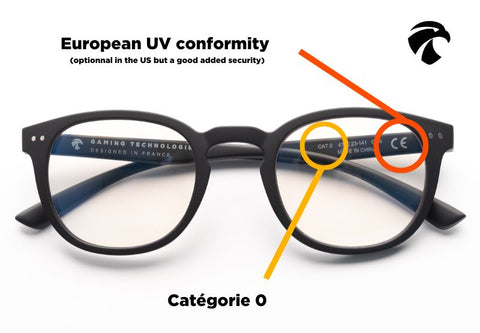 Unas gafas de sol de categoría 0 específicas