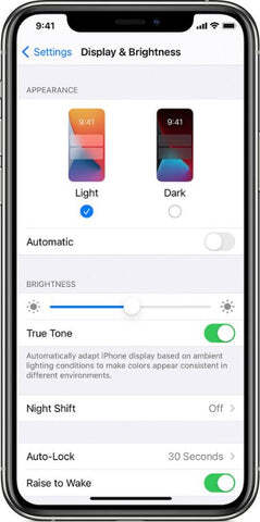 Night shift mode on iphone helps reduce blue light