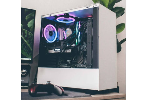 A white case protecting all the components with see through protection