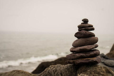 pile of rocks to help improve meditation focus and clarity