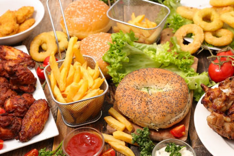 fast food on table bad for gaming nutrition