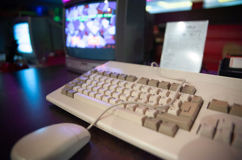 old beige keyboard
