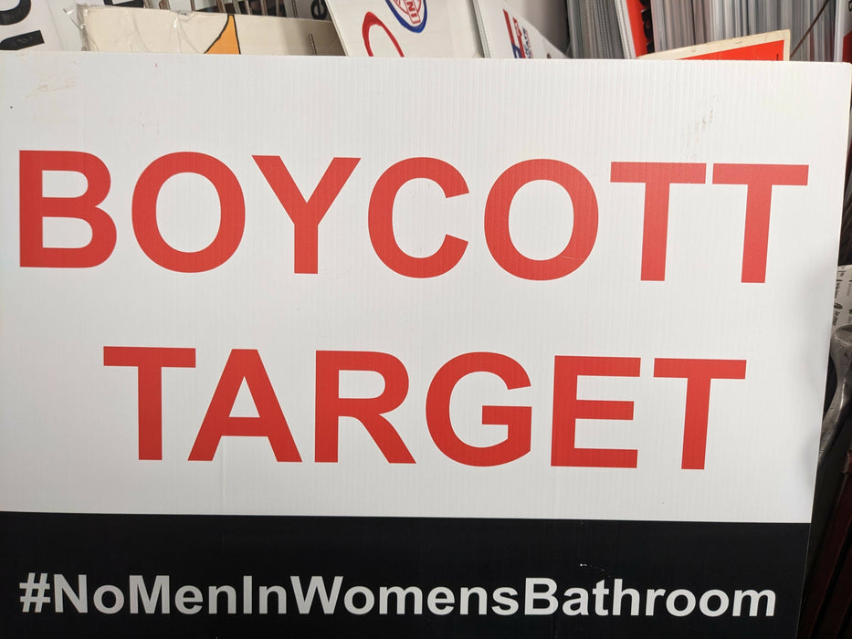 Boycott Target Sign