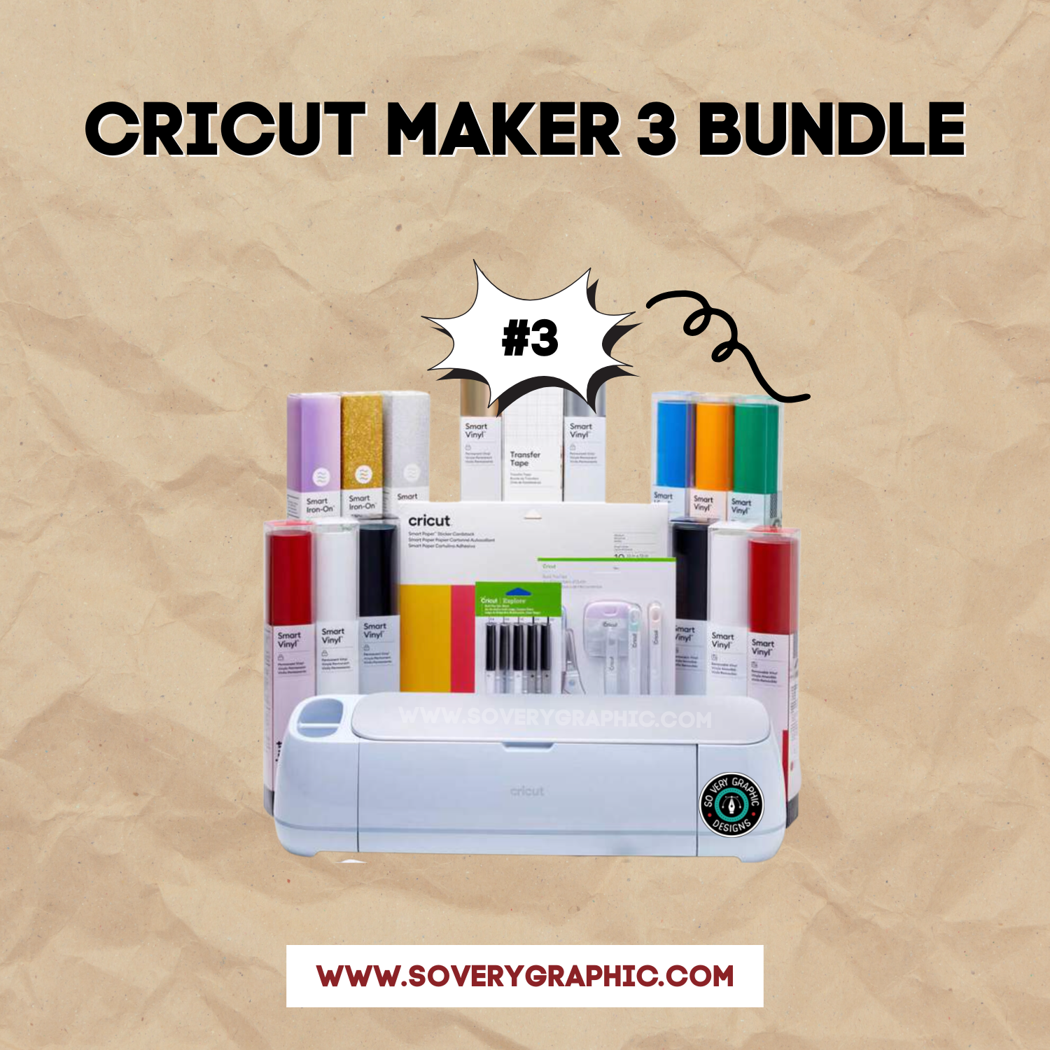 Cricut Maker 3 Bundle The Ultimate Gift Guide for Creatives from So Very Graphic