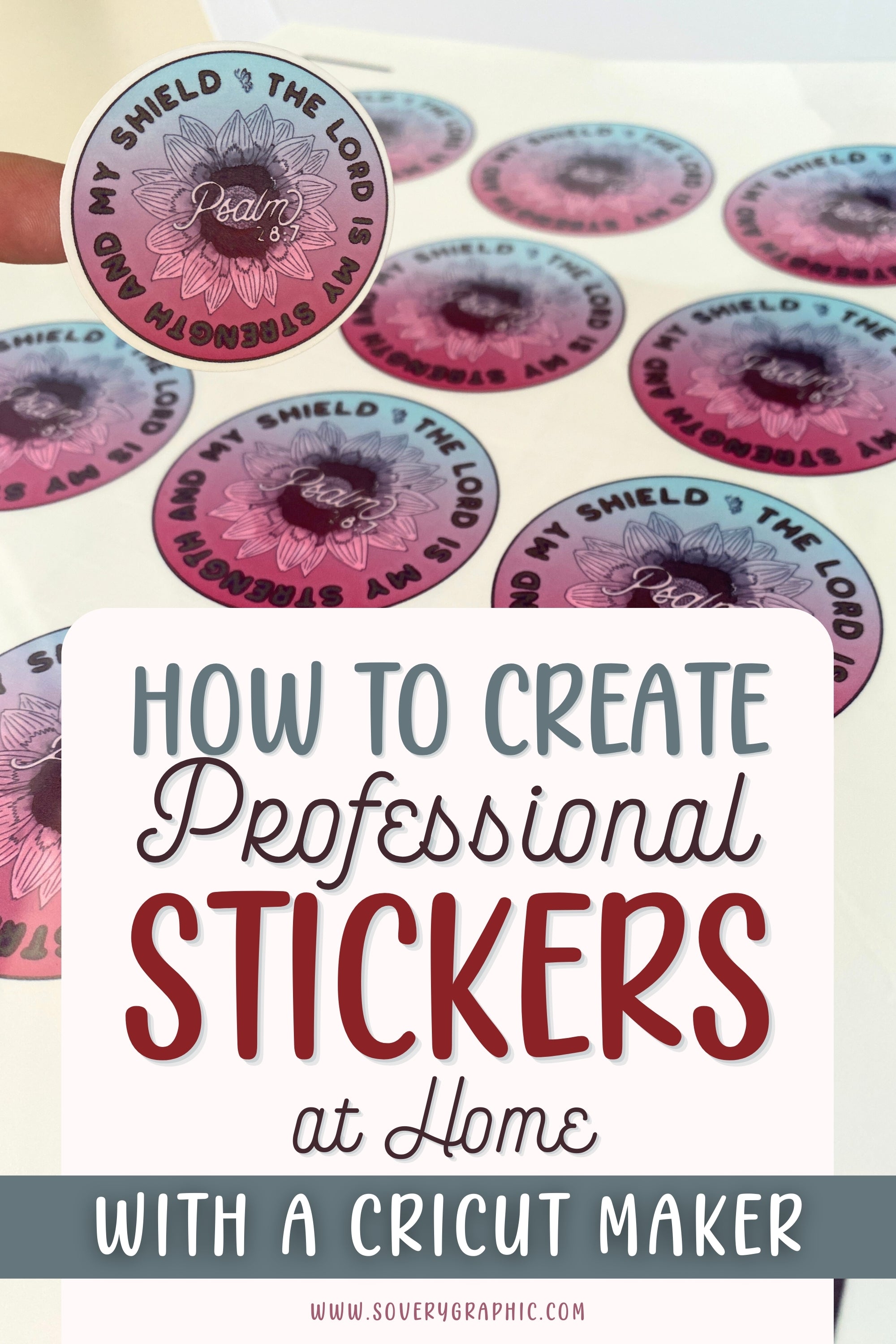 How to Create Professional Stickers at Home with a Cricut Maker from So Very Graphic Designs