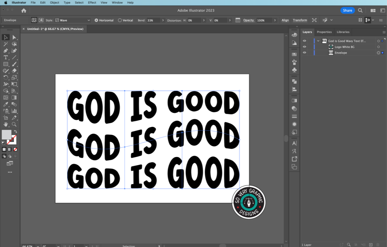 How to Turn Your Text Design Into an SVG Design Adobe Illustrator Tutorial
