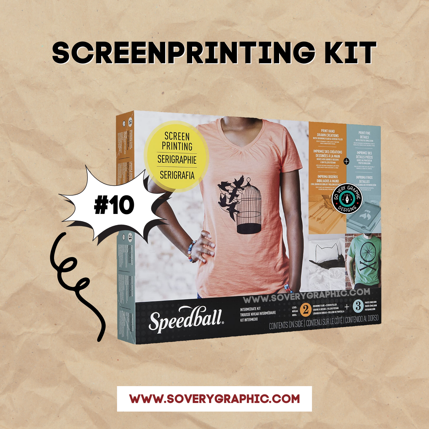 Speedball Screenprinting Kit The Ultimate Gift Guide for Creatives 2022 So Very Graphic