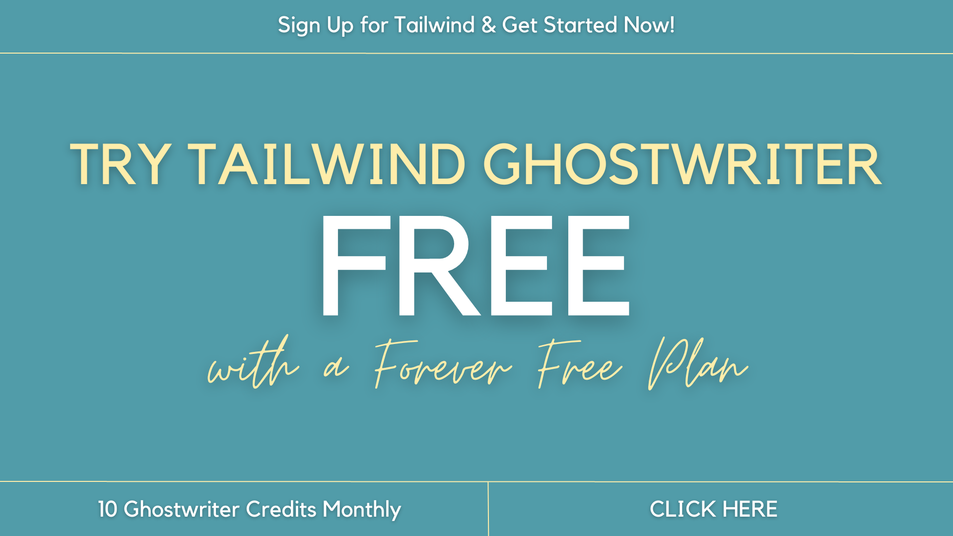 Try Tailwind Ghostwriter Free with Forever Free Plan