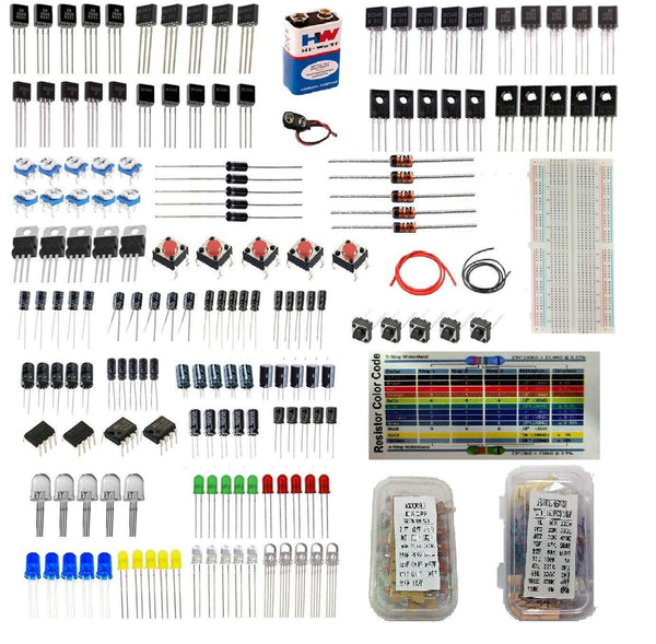 Kit Electrónica Protoboard 830pts Resistor Capacitor