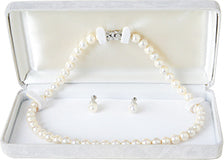 formal necklace and earrings set